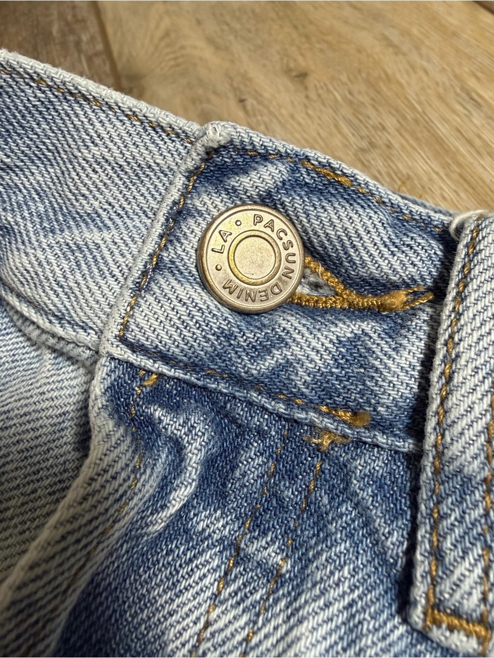 Pacsun Light Blue Ultra High Waisted Slim Fit Jeans - Picture 3 of 12